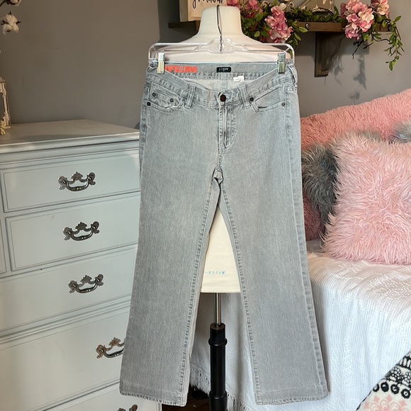 J Crew Jeans Hipslung Gray Straight Leg Womens 28 - Picture 4 of 9
